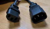 C13 C14 10A power extension cord - Lot of 5
