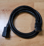 C19 C20 20A power extension cord - Lot of 5 - 3 FT