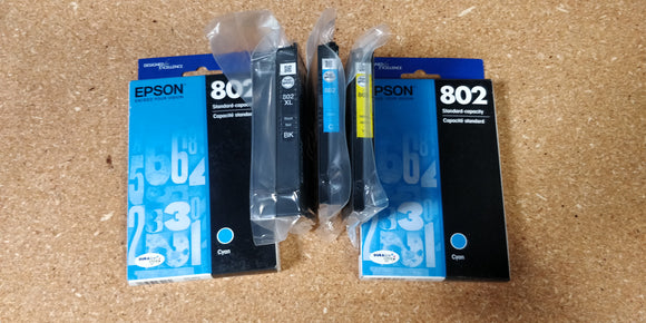 Genuine Epson 802XL ink - 5 pieces
